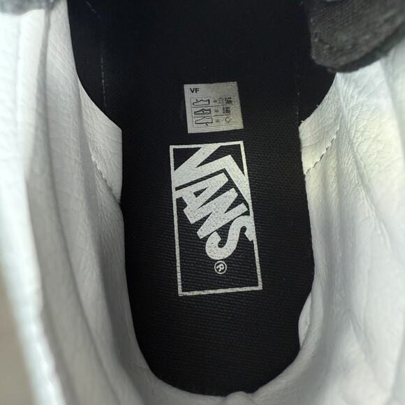 Vans Shoes Womens 7 SK8 Hi Pro Black Leather Garden Floral Skateboarding Sneaker - Picture 7 of 9